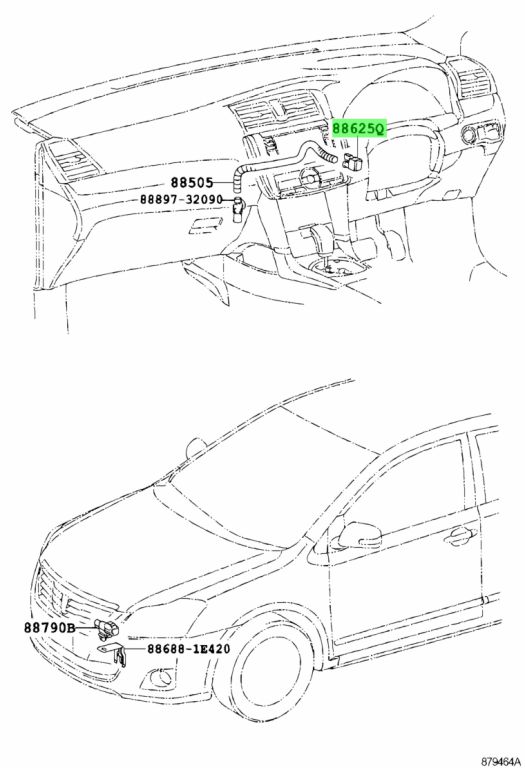 Toyota 88625 20410